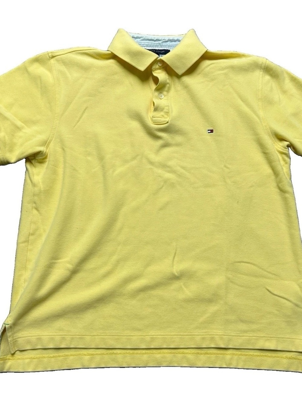Men’s Tommy Hilfiger Yellow Golf Polo Shirt Size Large